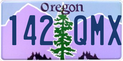 OR license plate 142QMX
