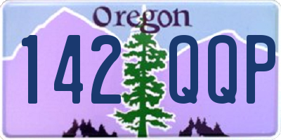 OR license plate 142QQP