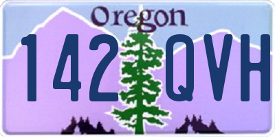 OR license plate 142QVH