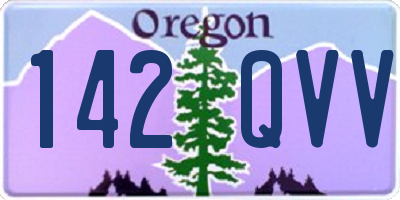 OR license plate 142QVV