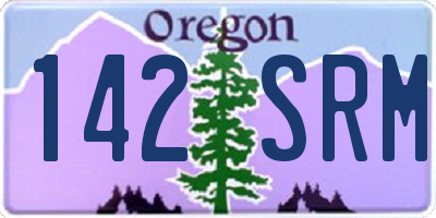OR license plate 142SRM