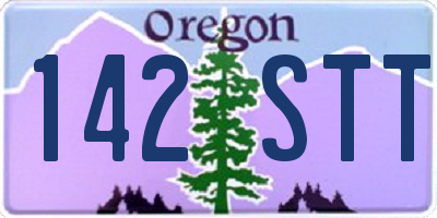 OR license plate 142STT