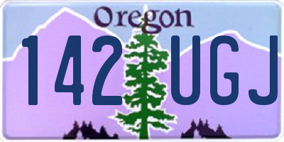 OR license plate 142UGJ