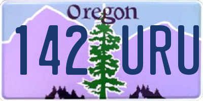 OR license plate 142URU