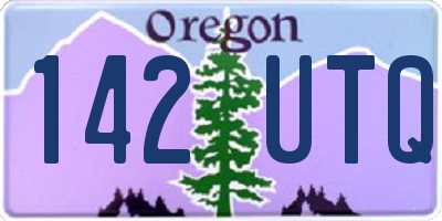 OR license plate 142UTQ