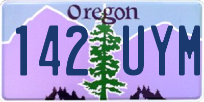 OR license plate 142UYM