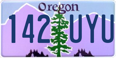 OR license plate 142UYU