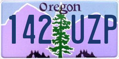 OR license plate 142UZP