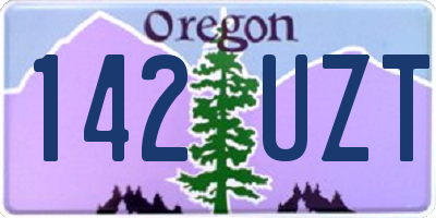 OR license plate 142UZT