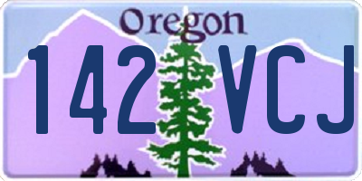 OR license plate 142VCJ