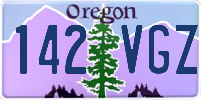 OR license plate 142VGZ
