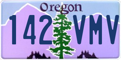 OR license plate 142VMV