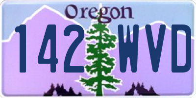 OR license plate 142WVD