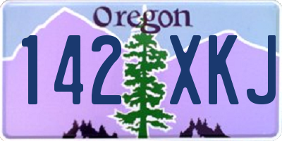 OR license plate 142XKJ