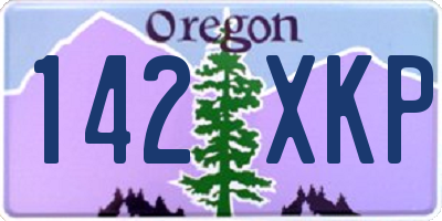 OR license plate 142XKP