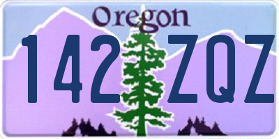 OR license plate 142ZQZ