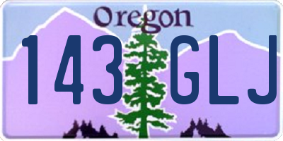OR license plate 143GLJ