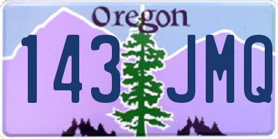 OR license plate 143JMQ