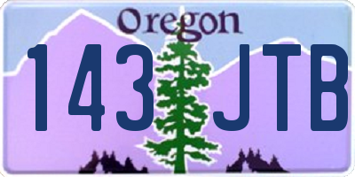 OR license plate 143JTB