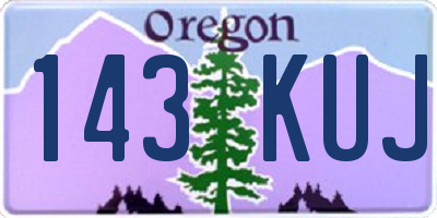 OR license plate 143KUJ