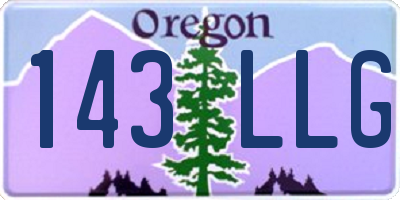 OR license plate 143LLG