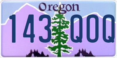 OR license plate 143QOQ