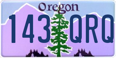 OR license plate 143QRQ