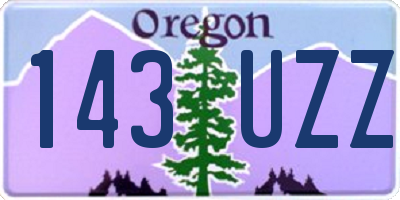 OR license plate 143UZZ