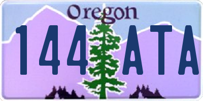 OR license plate 144ATA