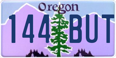 OR license plate 144BUT