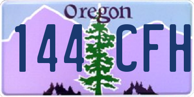 OR license plate 144CFH