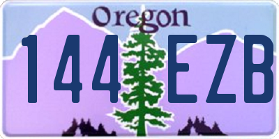OR license plate 144EZB