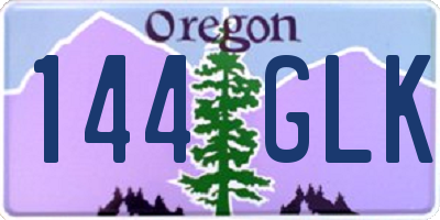 OR license plate 144GLK