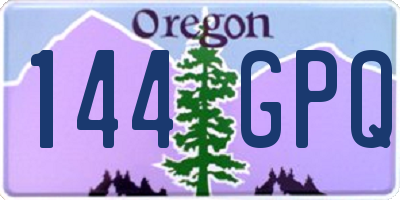 OR license plate 144GPQ