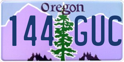 OR license plate 144GUC