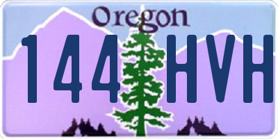 OR license plate 144HVH