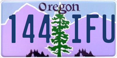 OR license plate 144IFU