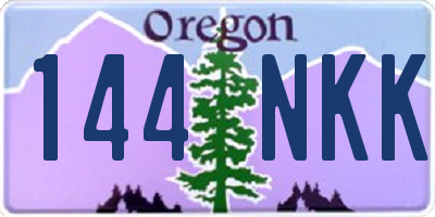 OR license plate 144NKK
