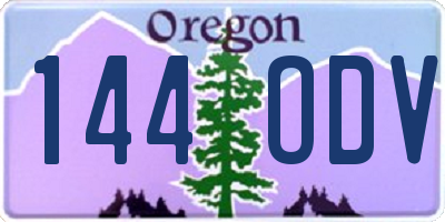 OR license plate 144ODV