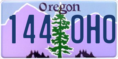 OR license plate 144OHO