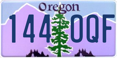 OR license plate 144OQF