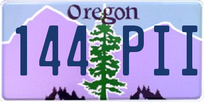 OR license plate 144PII
