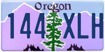 OR license plate 144XLH