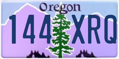 OR license plate 144XRQ