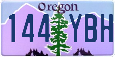 OR license plate 144YBH