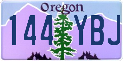 OR license plate 144YBJ