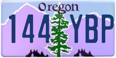 OR license plate 144YBP