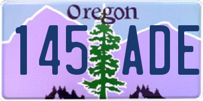 OR license plate 145ADE