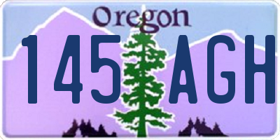 OR license plate 145AGH