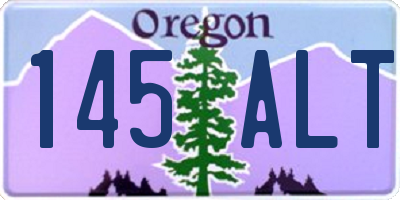 OR license plate 145ALT
